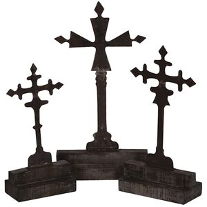 Decorative Tin Ornamental Accessory, Ornate Crosses