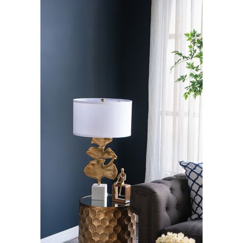 Ginkgo 30.2 inch 40.00 watt Gold and White Table Lamp Portable Light