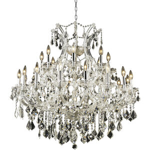 Maria Theresa 24 Light 36 inch Chrome Dining Chandelier Ceiling Light in Clear, Royal Cut