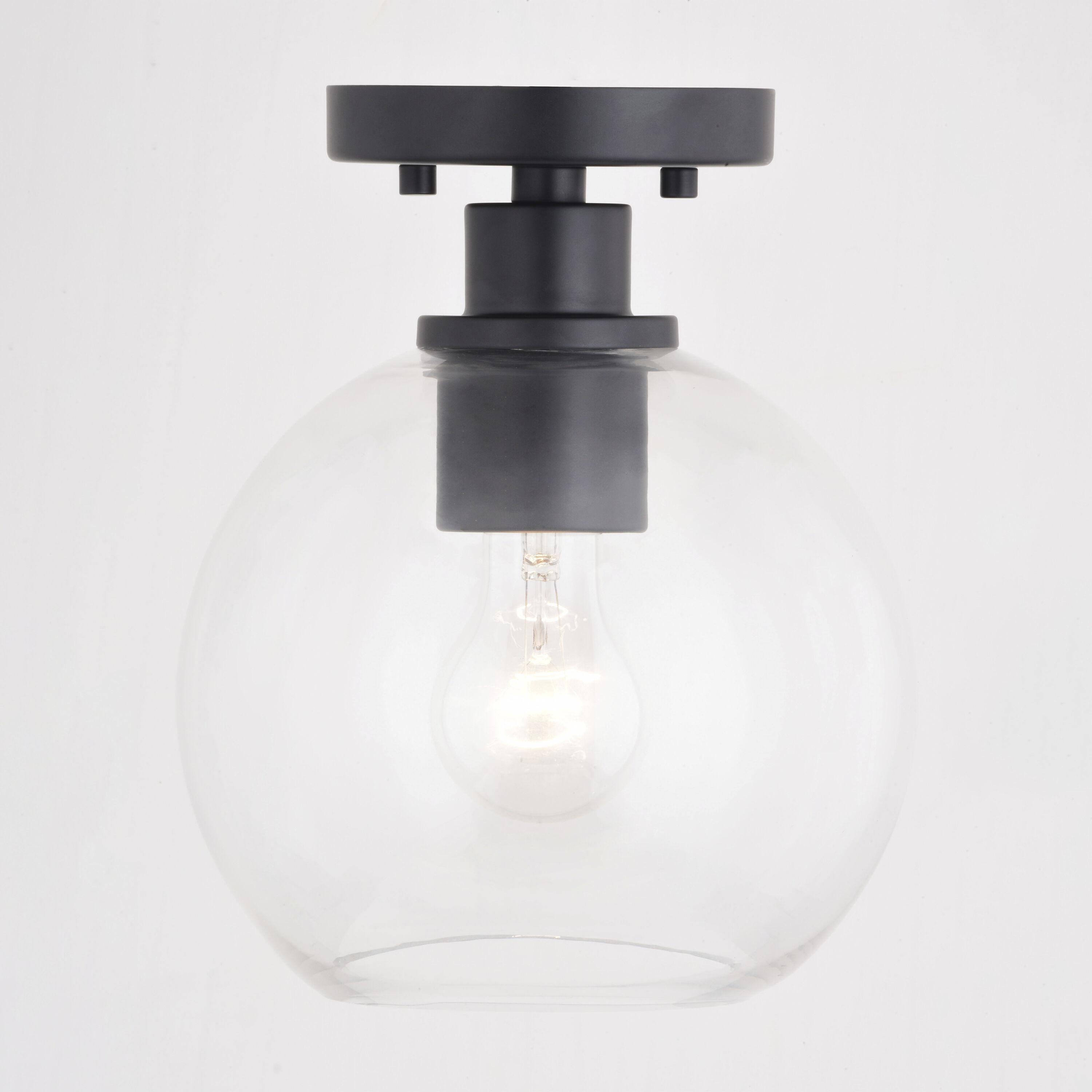 Marshall LED 8 inch Matte Black Semi-Flush Mount Ceiling Light