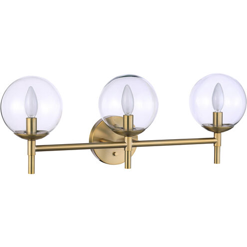 Auresa 3 Light 26 inch Coal Bath Vanity Wall Light