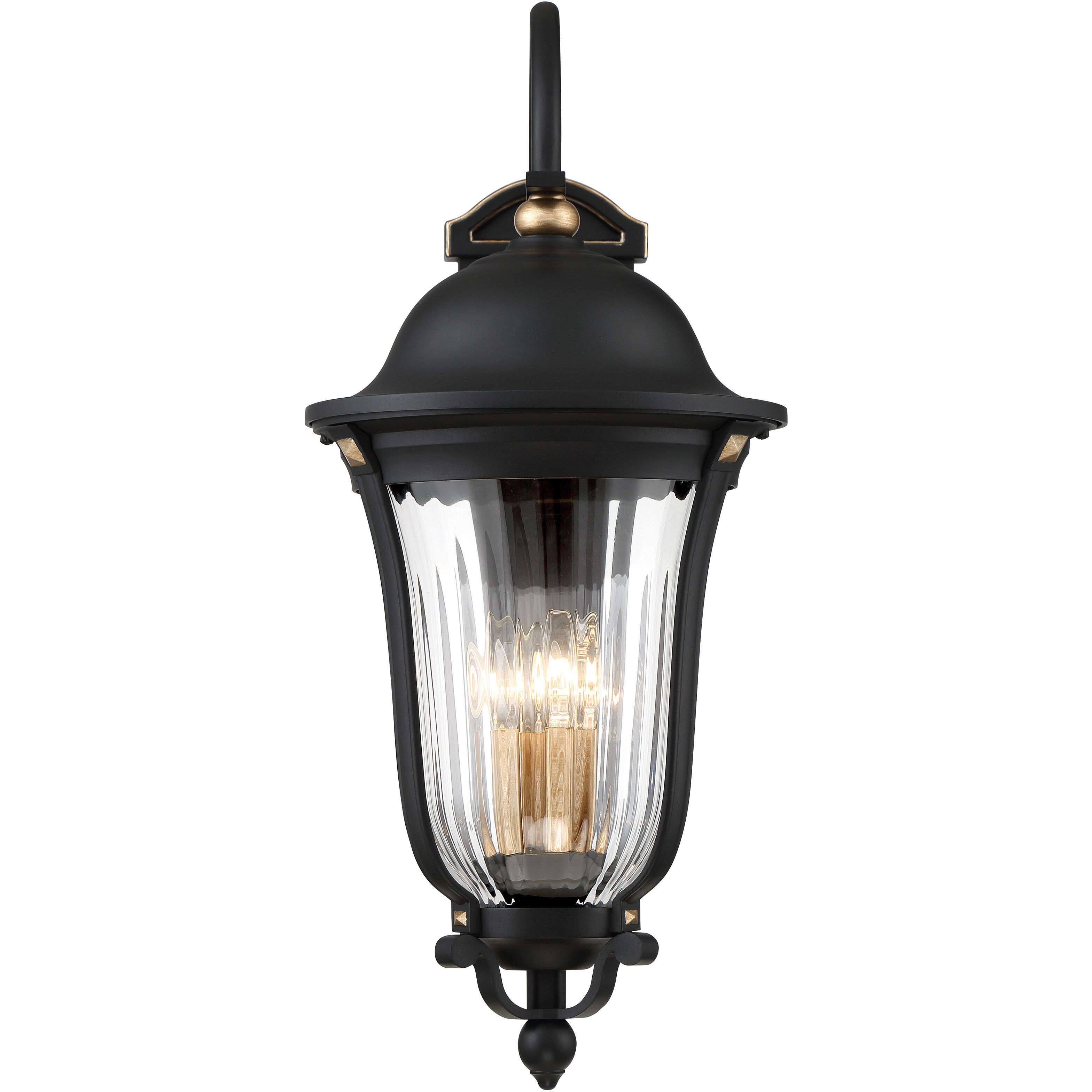 Peale Street 4 Light 28 inch Sand Coal And Vermeil Gold Outdoor Wall Mount, Great Outdoors