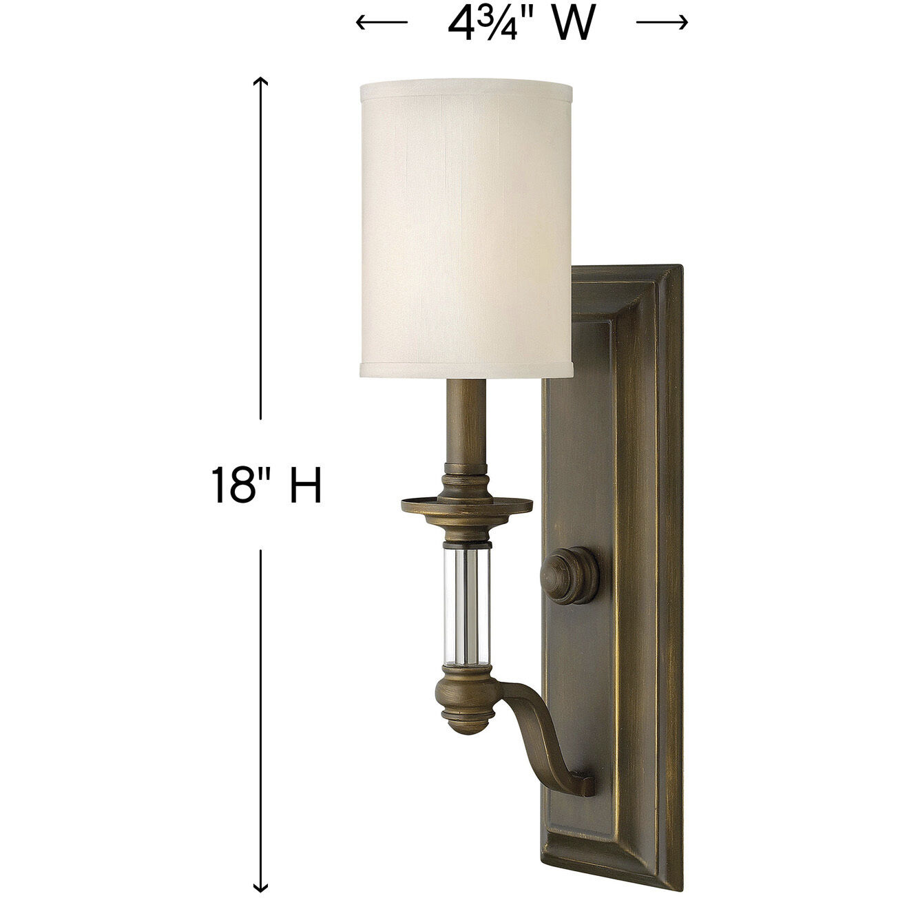 Sussex 1 Light 4.75 inch English Bronze Indoor Wall Sconce Wall Light