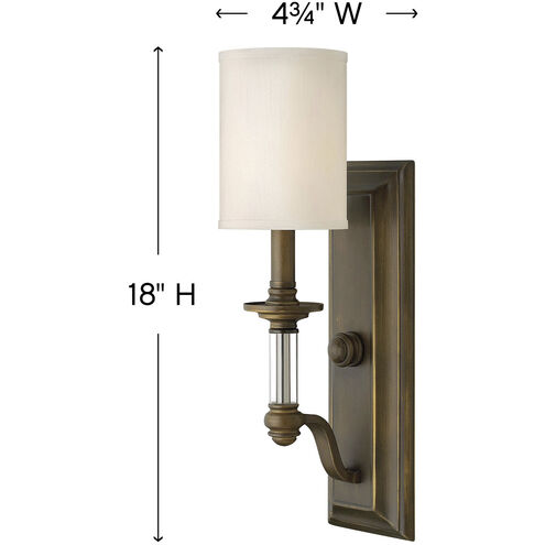 Sussex LED 5 inch English Bronze Indoor Wall Sconce Wall Light