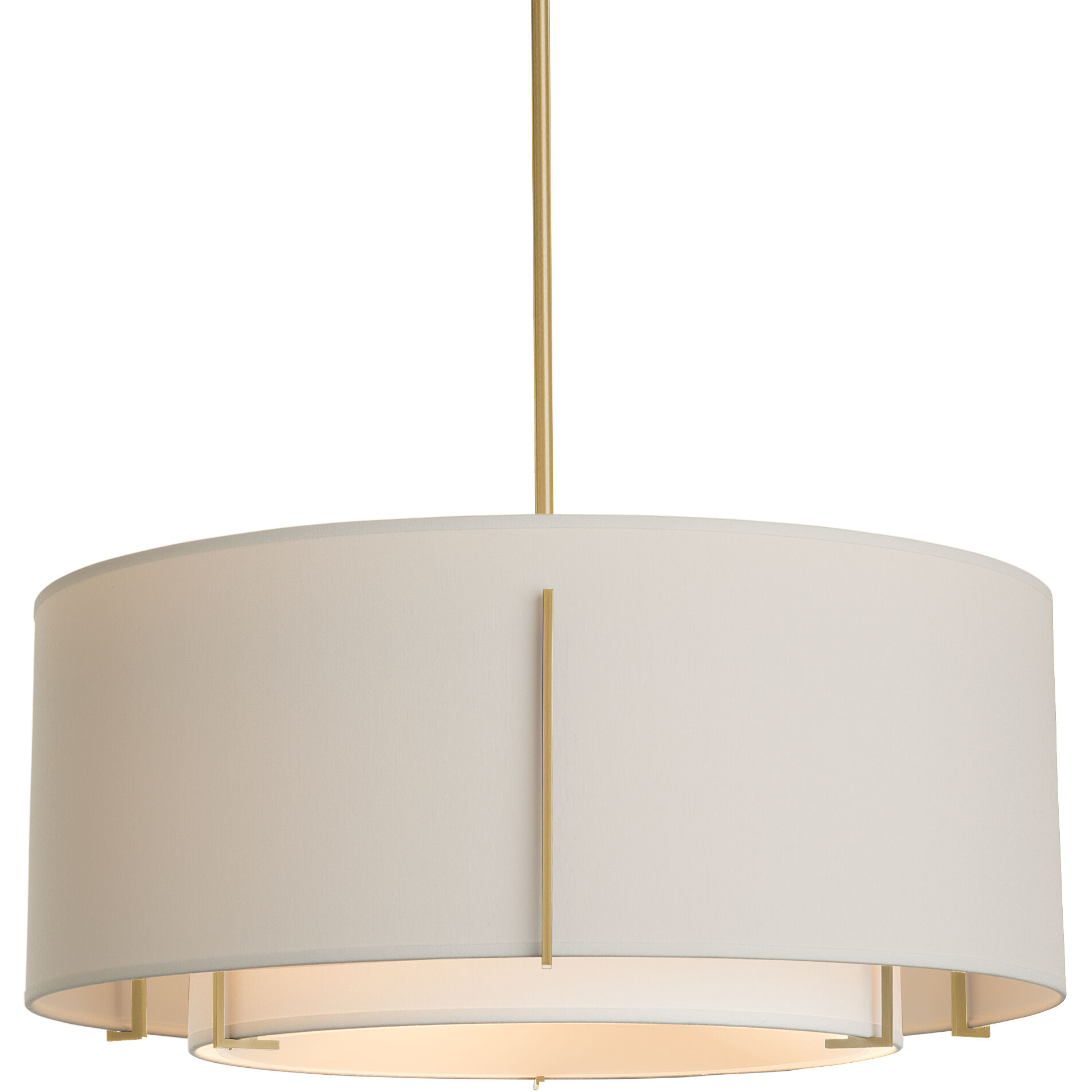 Exos 3 Light 23 inch Vintage Platinum Pendant Ceiling Light in Natural Anna/Flax