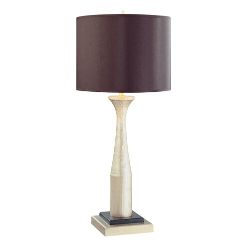 ML 29.75 inch 100 watt Antique Silver Table Lamp Portable Light