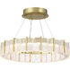 Sevryn LED 19.63 inch Soft Brass Ring Pendant Convert to Semi-Flush Ceiling Light