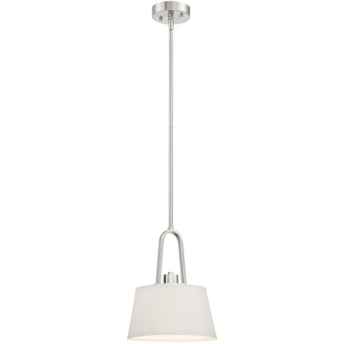 Studio 1 Light 10 inch Satin Platinum Mini Pendant Ceiling Light