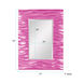 Zenith 39 X 31 inch Glossy Hot Pink Wall Mirror