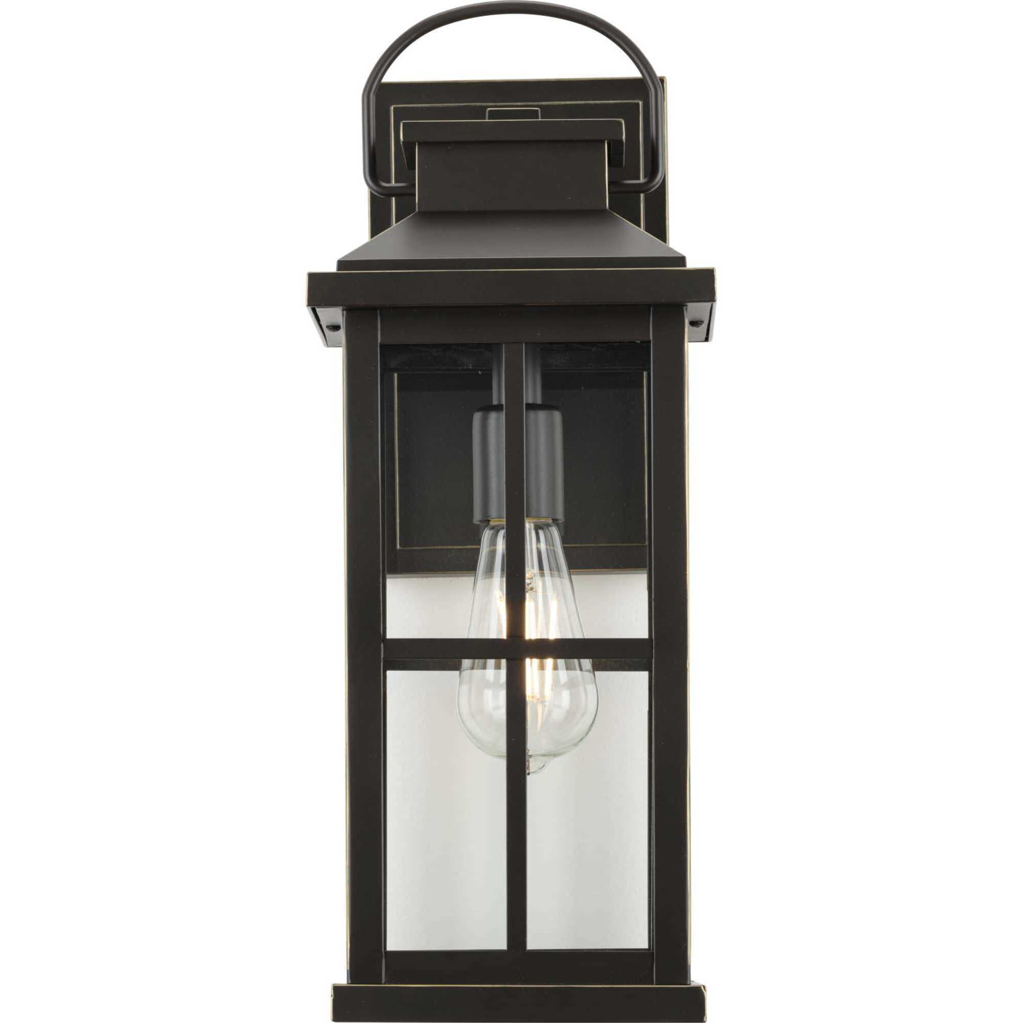 Williamston 1 Light 18 inch Antique Bronze Outdoor Wall Lantern, Large