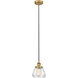 Edison Fulton 1 Light 7 inch Brushed Brass Mini Pendant Ceiling Light