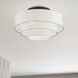 Manorwood 4 Light 21 inch Bronze Semi-Flush Ceiling Light
