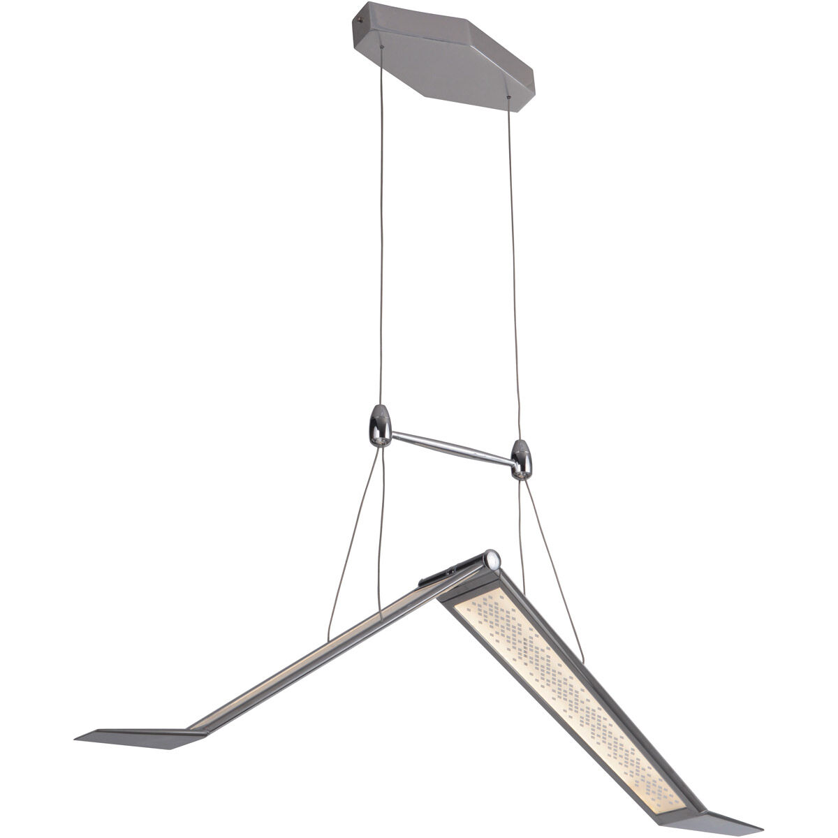 Jetstream LED 5 inch Chrome Chandelier Ceiling Light, Medium