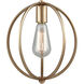 Stanton 1 Light 10 inch Matte Gold Mini Pendant Ceiling Light