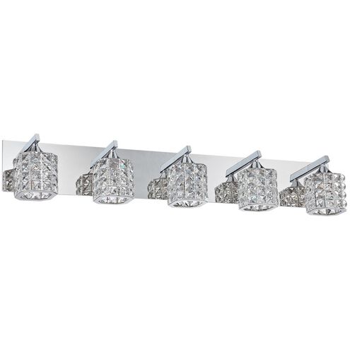Shimera 10 Light 36 inch Chrome Vanity Light Wall Light in 5