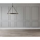 Duo LED 23.63 inch Classic Black and Silver Shimmer Pendant Ceiling Light