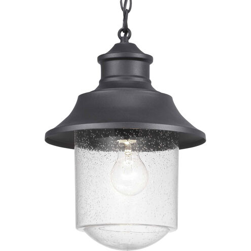 Weldon 1 Light 10 inch Textured Black Outdoor Hanging Lantern