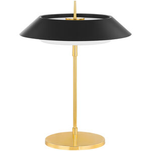 Westport 23.25 inch 8.00 watt Aged Brass and Soft Black Table Lamp Portable Light