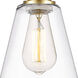 Ballston Cindyrella LED 7 inch Satin Gold Mini Pendant Ceiling Light