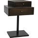 Enola 27 X 19 inch Ebony Walnut Side Table