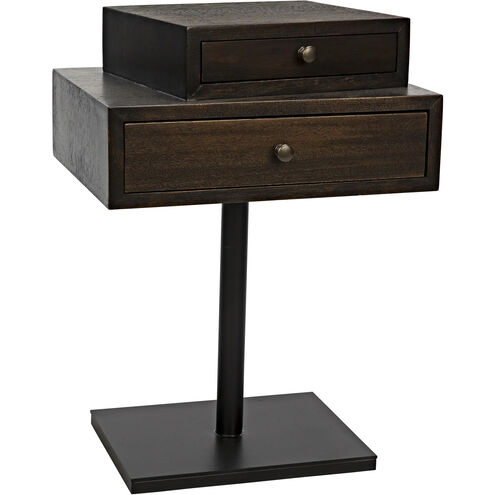 Enola 27 X 19 inch Ebony Walnut Side Table