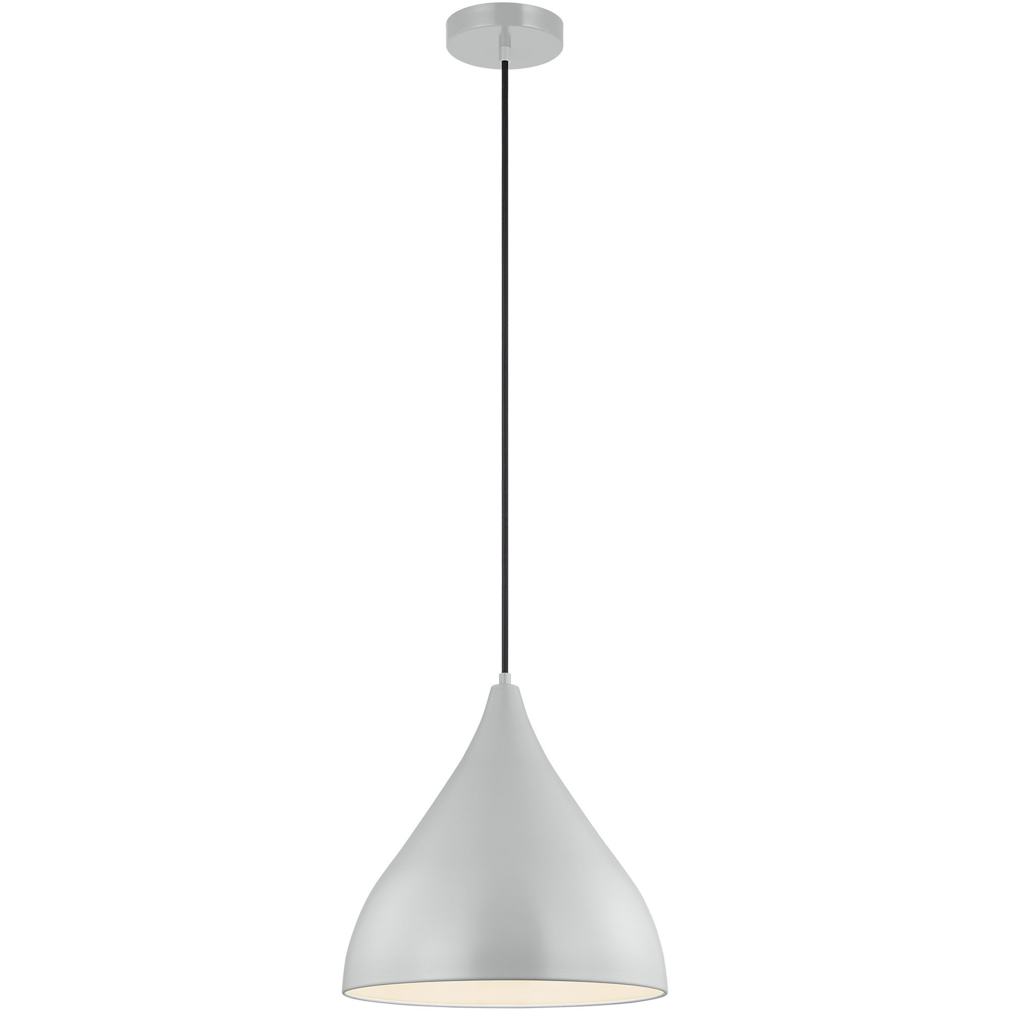 Oden 1 Light 14 inch Matte Grey Pendant Ceiling Light