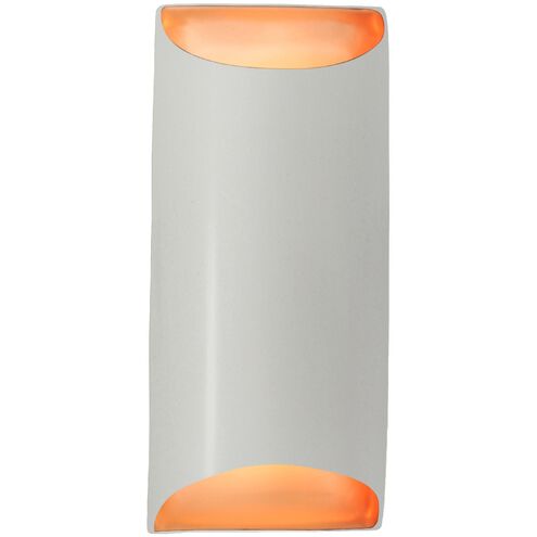 Ambiance 2 Light 7 inch Matte White and Champagne Gold Wall Sconce Wall Light
