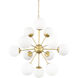 Barbara 31.5 inch Gold Chandelier Ceiling Light