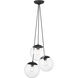 Auresa 3 Light 12 inch Coal Cluster Pendant Ceiling Light