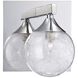 Fybra 2 Light 6 inch Chrome Vanity Light Wall Light in 1