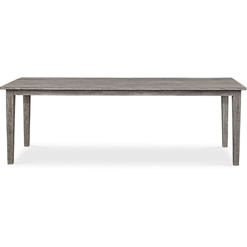 Forsyth 92 X 30.4 inch Weathered Dark Grey Wash Outdoor Dining Table