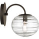 Lenora 1 Light 6.75 inch Dark Bronze Bath Sconce Wall Light