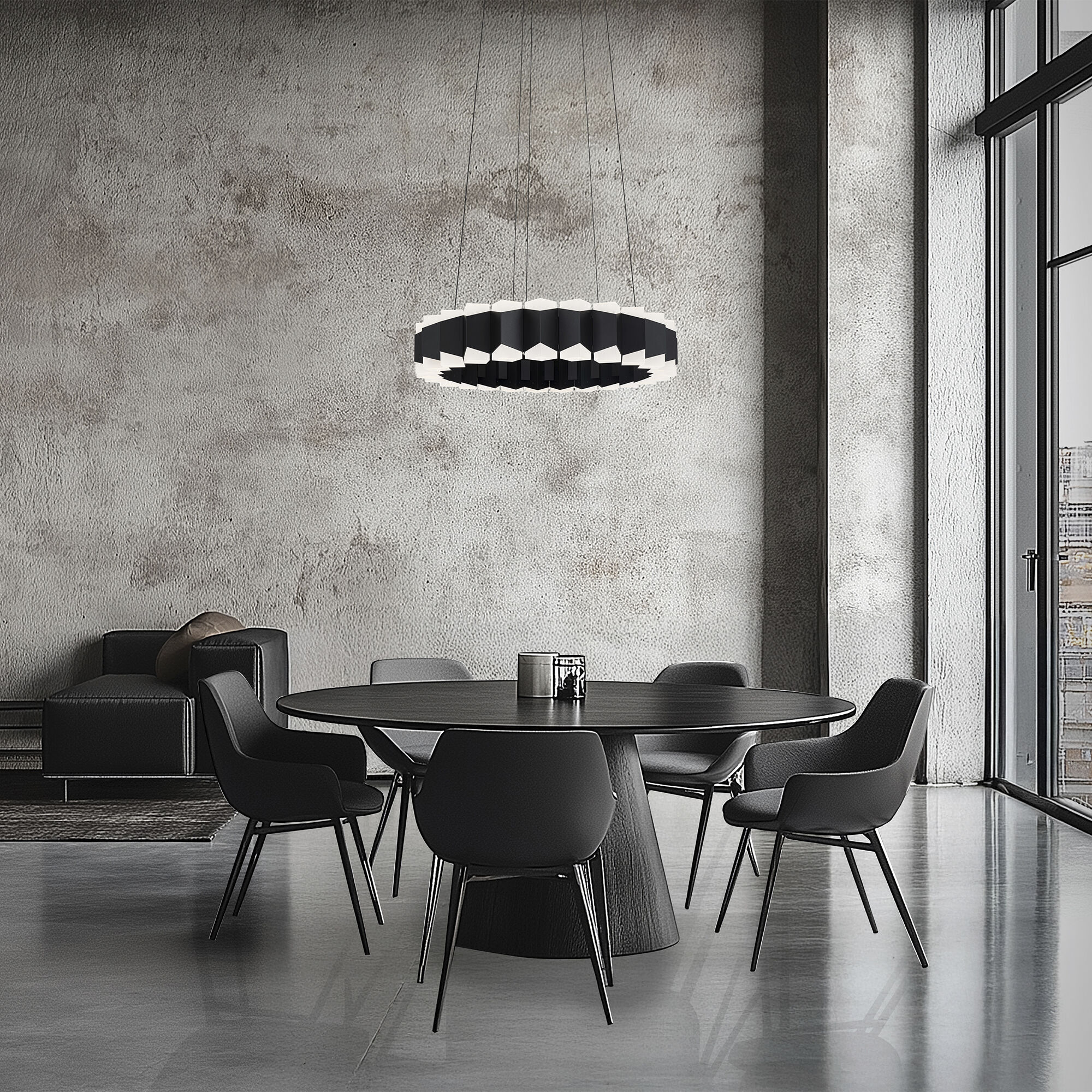 Dolman LED 27.1 inch Black Indoor Hanging Lighting Ceiling Light