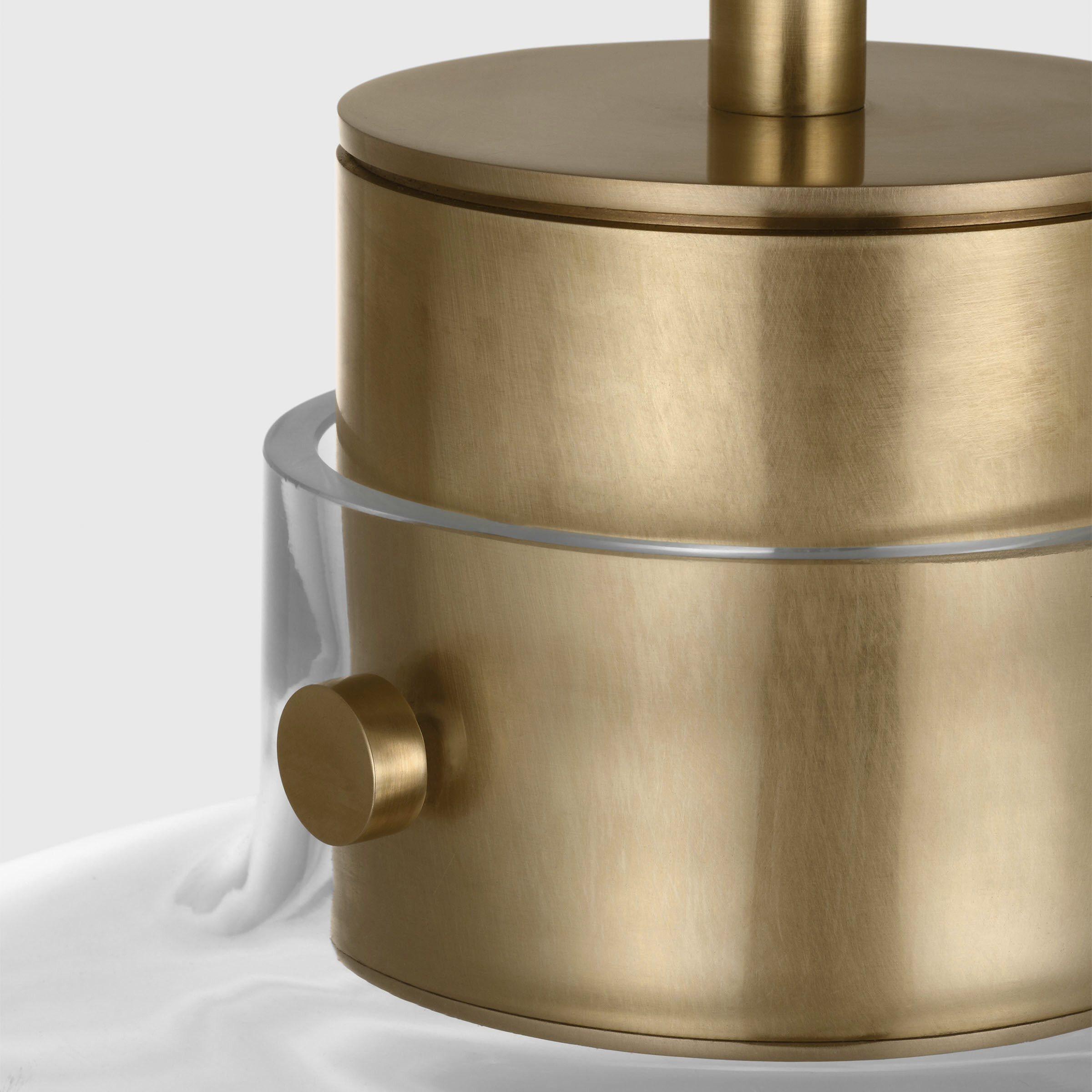 Avroko Morgan LED 16 inch Hand-Rubbed Antique Brass with Clear Glass Pendant Ceiling Light