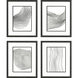 Abstract Black and White and Neutral Framed Art