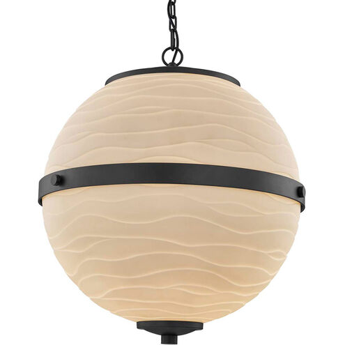Porcelina Imperial LED 17 inch Matte Black Chandelier Ceiling Light