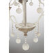 Colonial Charm 3 Light 18.75 inch White Wash and Sun Dried Clay Chandelier Ceiling Light