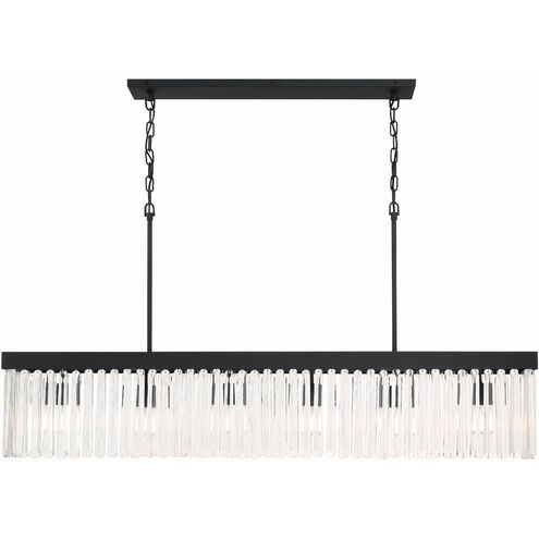 Emory 6 Light 49 inch Black Forged Chandelier Ceiling Light