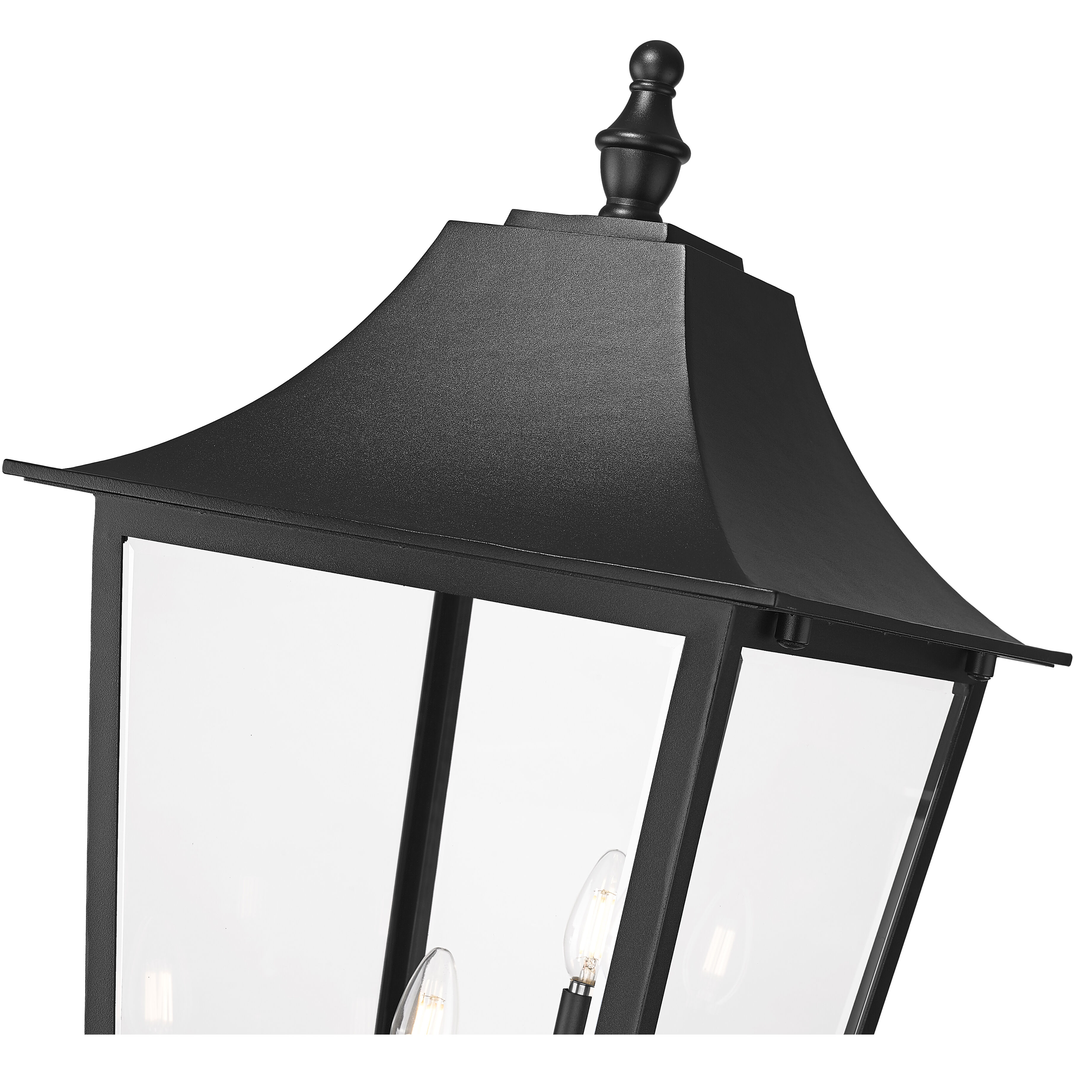 Gannon 5 Light 134.75 inch Black Outdoor Post Mounted Fixture in G9