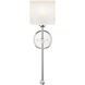Fusion Collection - Sequoia Family 1 Light 4 inch Polished Chrome ADA Wall Sconce Wall Light, EVOLV