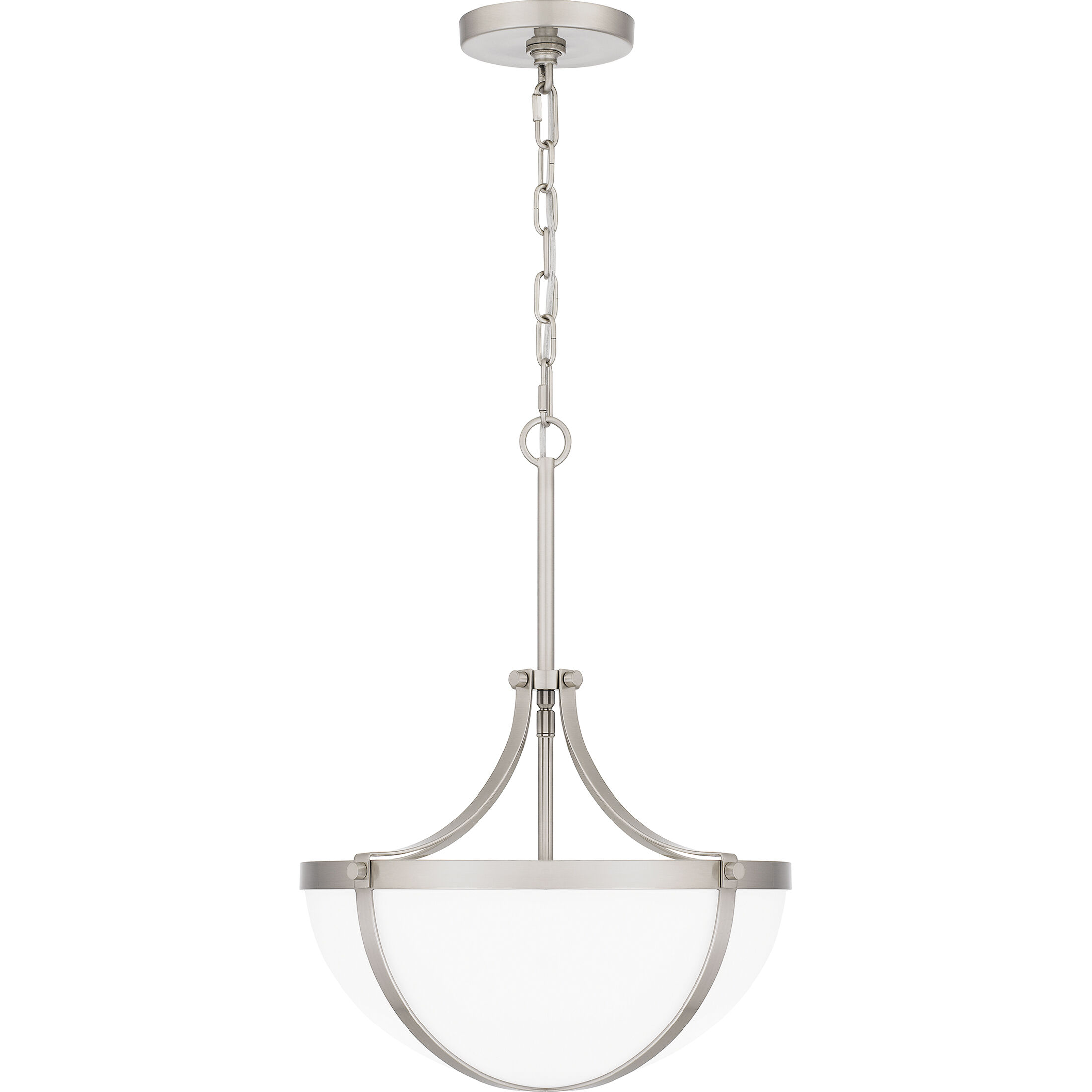 Antebellum 2 Light 14.75 inch Brushed Nickel Pendant Ceiling Light