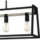 Tippet 5 Light 42 inch Matte Black Island Light Ceiling Light