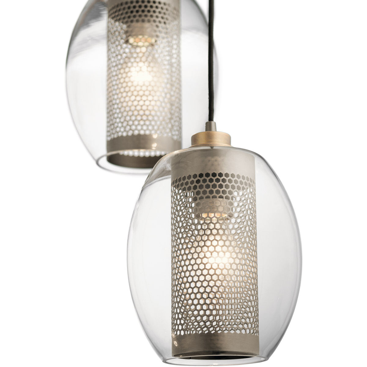 Asher 3 Light 17 inch Antique Pewter Pendant Ceiling Light