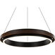 Delaney LED 36 inch Black and Dark Walnut Pendant Ceiling Light