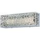 Hidden Gems LED 15.75 inch Chrome Bath Light Wall Light