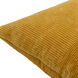 Corduroy Quarters 20 inch Mustard Pillow Kit, Square