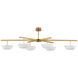 AERIN Valencia LED 66.5 inch Hand-Rubbed Antique Brass Chandelier Ceiling Light, Grande