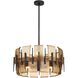 Lumora 6 Light 23 inch Smoke and Blackened Iron Chandelier Ceiling Light