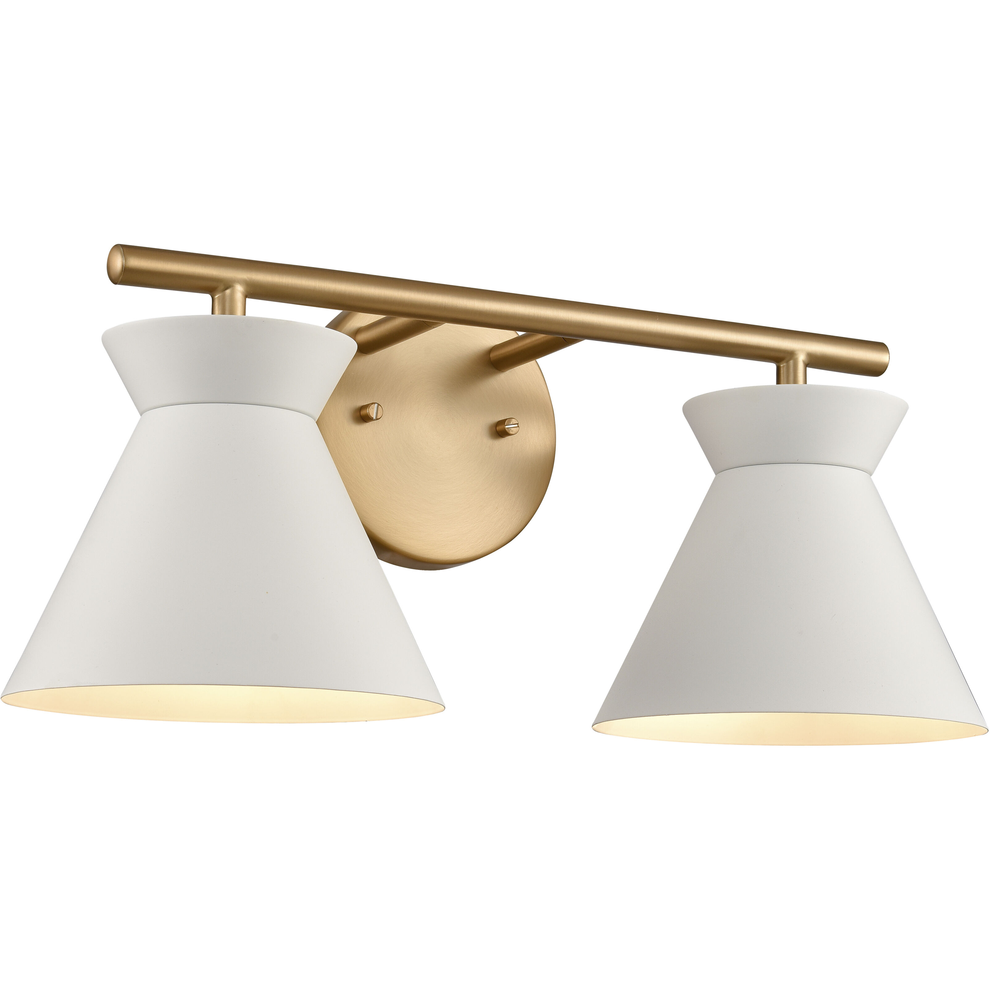 Forme 2 Light 18 inch Brushed Gold Vanity Light Wall Light