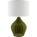 Velles 27.5 inch 100 watt Hand Painted and Plated Accent Table Lamp Portable Light
